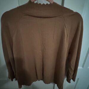 Talbots Warm Brown Turtleneck Sweater